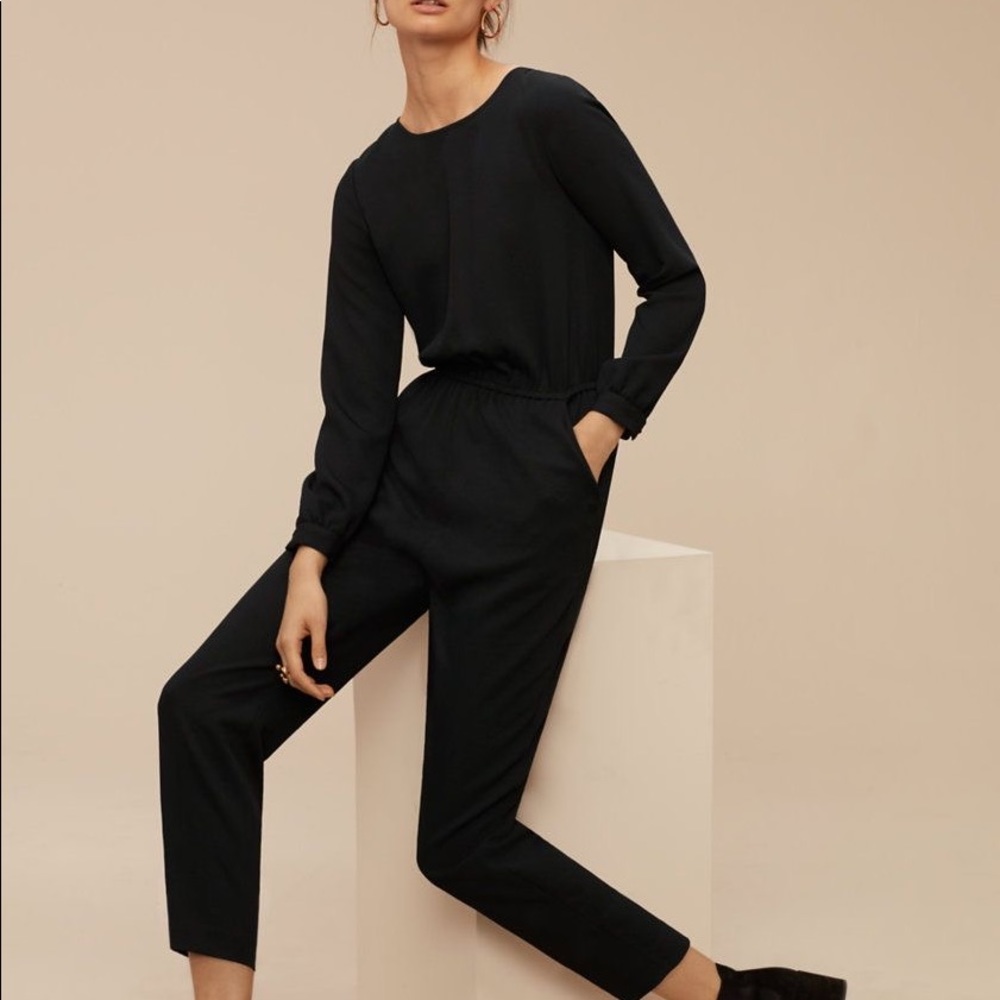 Aritzia Wilfred Black Jumpsuit